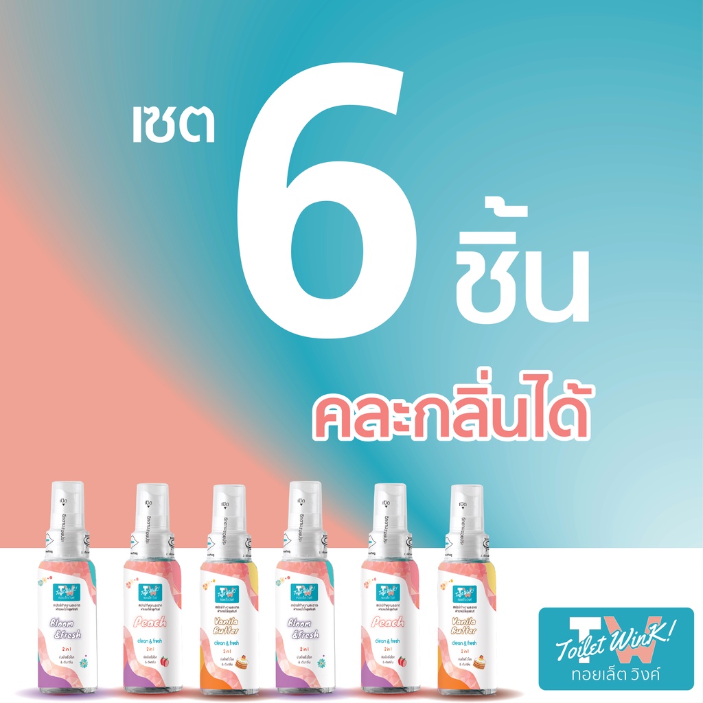 Toilet WinK - ชุดสุดคุ้ม 6 ขวด