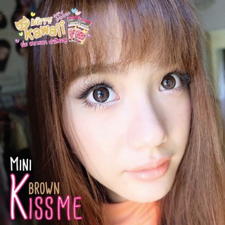 คอนแทคเลนส์ Kitty kawaii รุ่น Mini Kiss me Brown