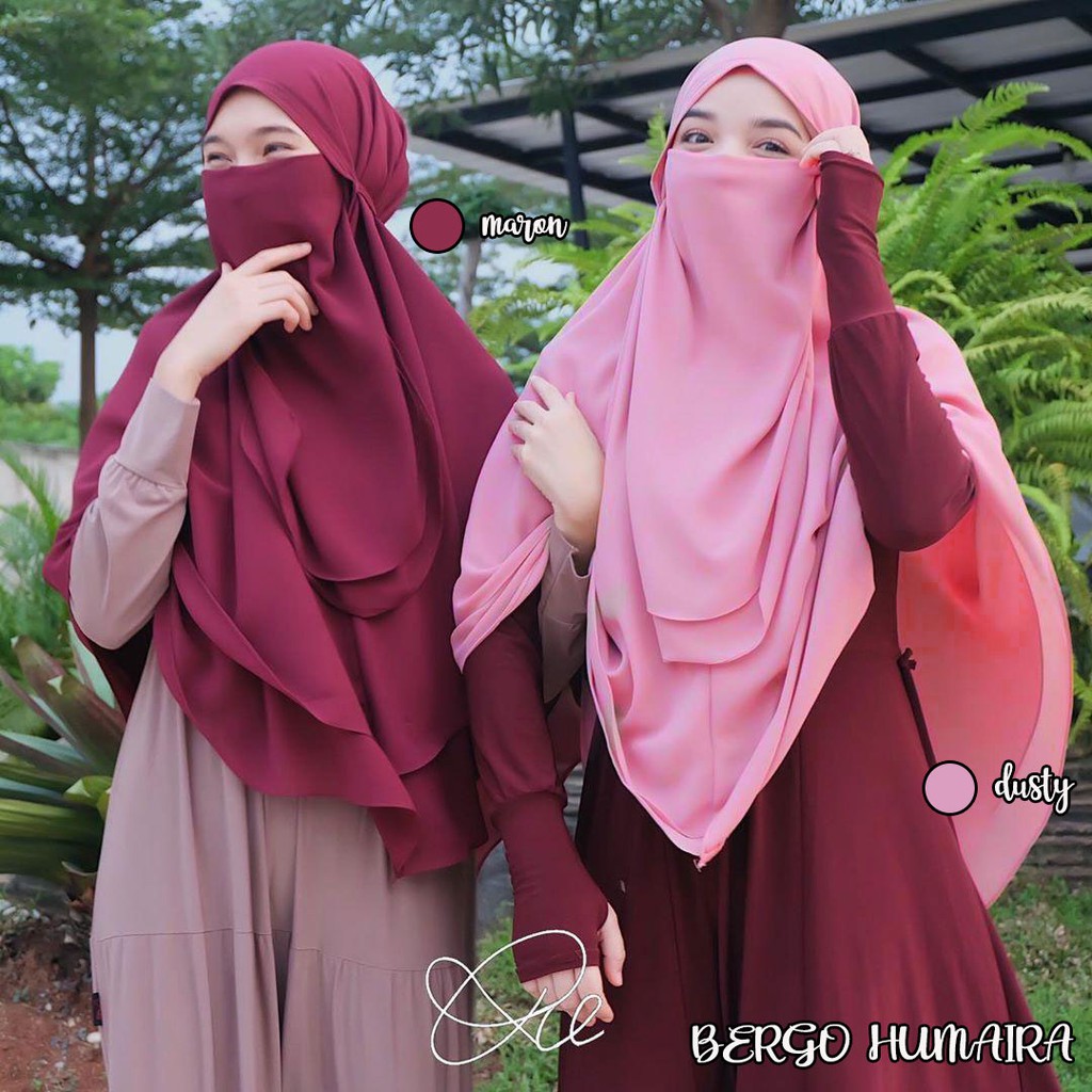 Humaira Instant ANTI CORONA HIJAB/KHIMAR PET/KHIMAR SYARI/KHIMAR 2 LAAYER/HIJAB Antem