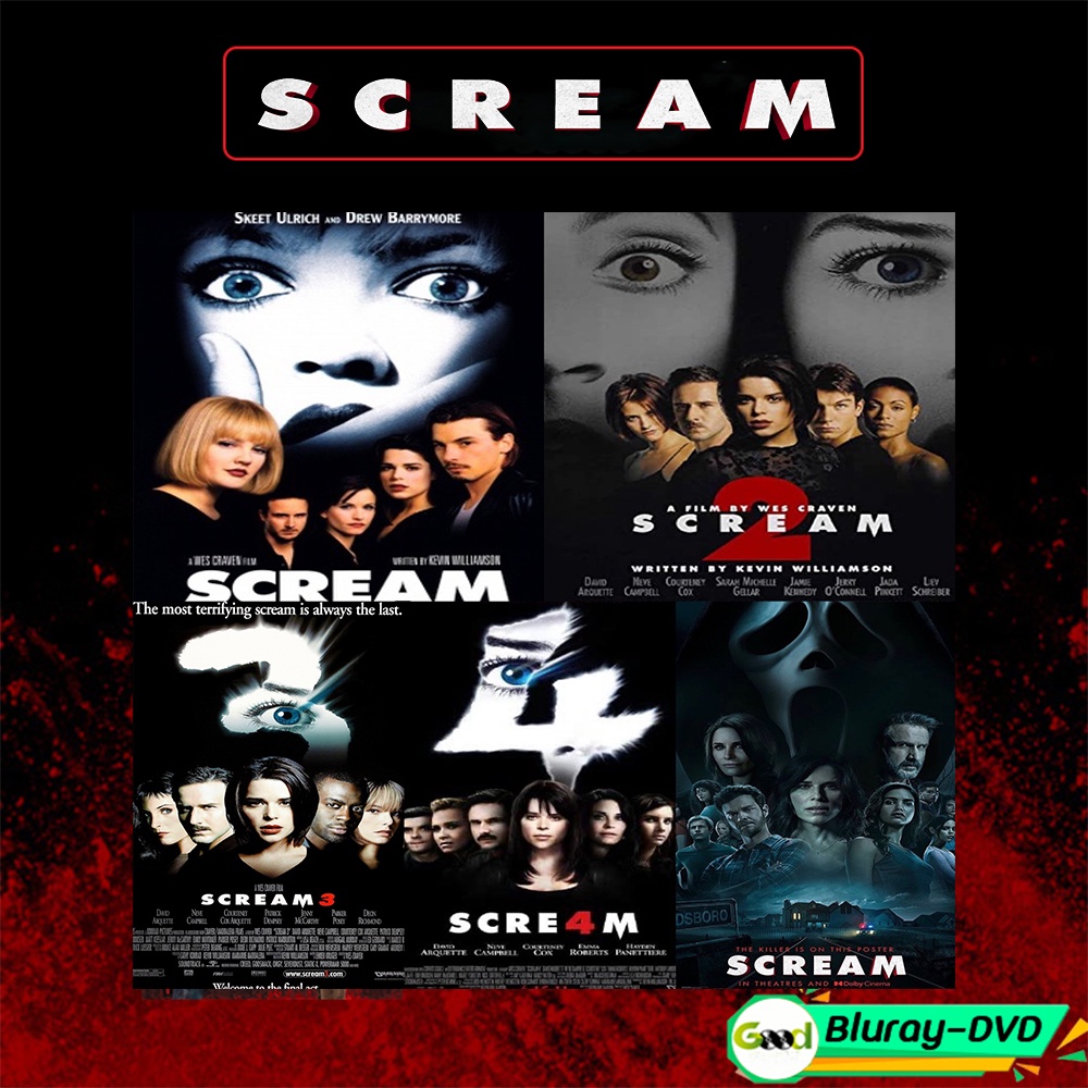 SCREAM สครีม หวีดสุดขีด ภาค 1 - 4 DVD Master พากย์ไทย