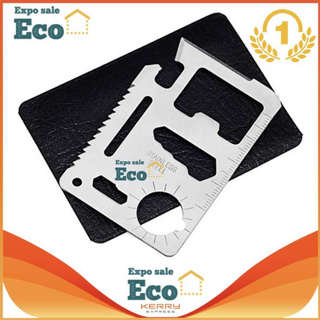 Eco Life Saving Card อุปกรณ์พกพาสะดวก ขนาดเท่า นามบัตร ทำจากstainless อย่างดี แต่มีฟังก์ชันมากกว่า 11 รูป