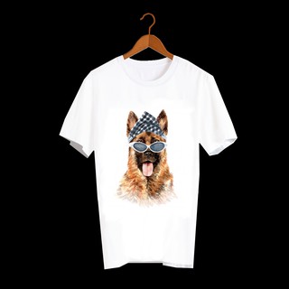 เสื้อลายหมา DGS001 german shepherd เสื้อยืด เสื้อยืดลายหมา เสื้อยืดสกรีนลายหมา