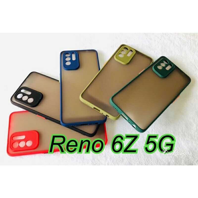 Reno6## Reno6Z 5G ##พร้​อมส่งในไทย##เคสขอบนิ่มหลังแข็งขุ่นคลุมกล้อง For Oppo Reno6 5G / Reno 6 / Ren