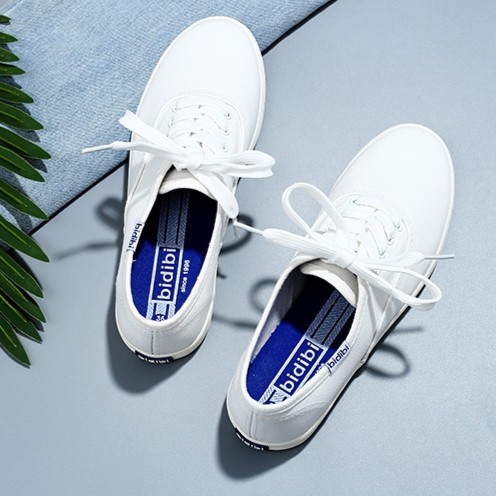 รองเท้า ผ้าใบทรง ได้เชือก สินค้า Bidibi keds 2สี | 152 ชุด สินค้าขายดี ชุดไปงานแต่ง ราคาถูก