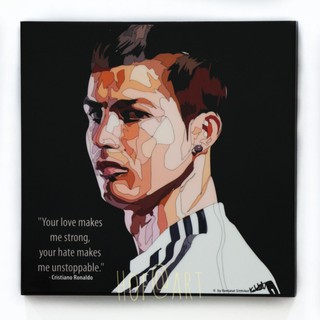 Cristiano Ronaldo #3 คริสเตียโน่ โรนัลโด้ ยูเวนตุส มาดริด รูปภาพ​ติด​ผนัง​ pop art ฟุตบอล​ กรอบรูป​​ ของขวัญ​​ แต่งบ้าน