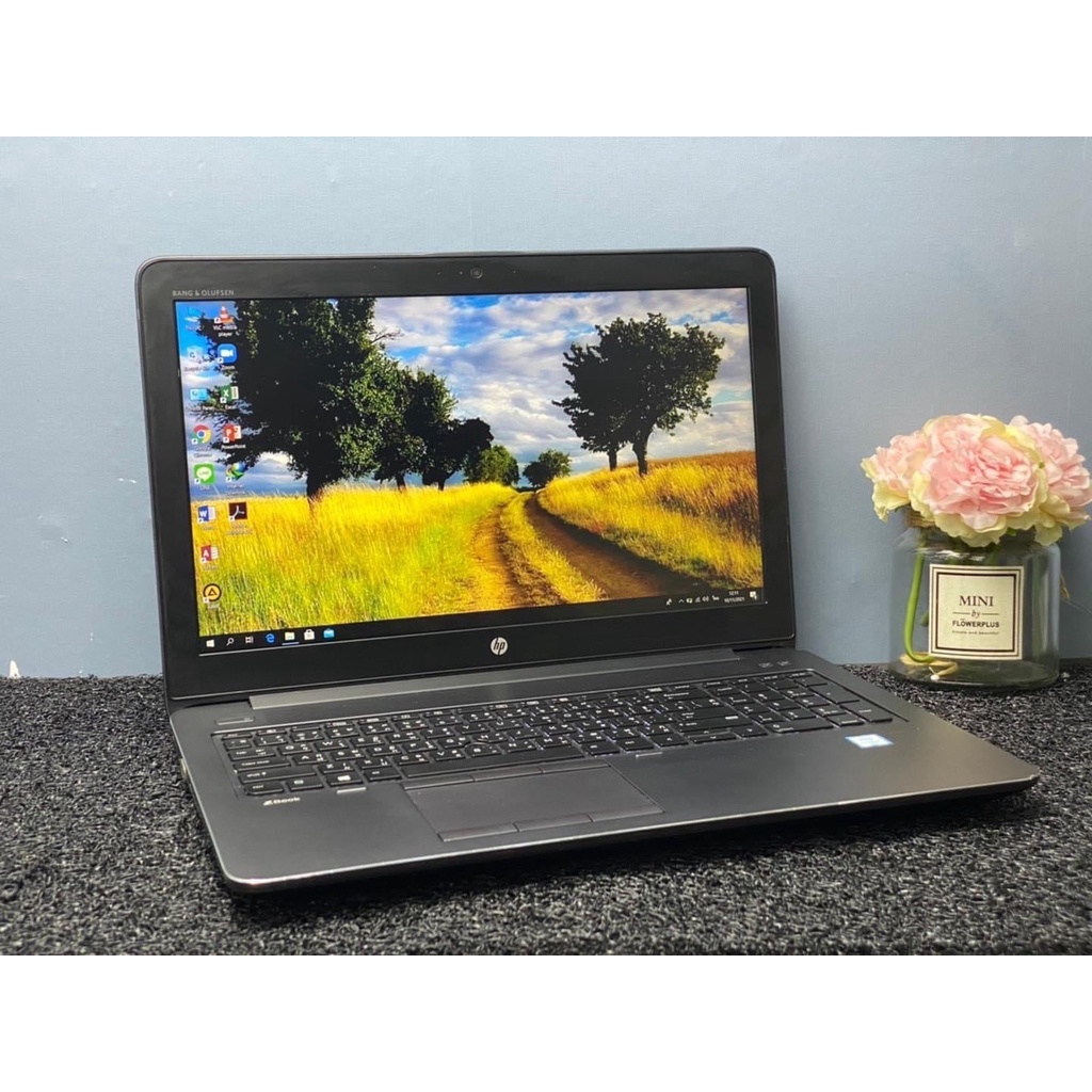 Workstation HP Zbook 15 i7gen6 Ram 16-32 GB SSD512GB + HDD1TB จอ 15.6" FHD การ์ดจอ Quadro 4GB  คีย์บ