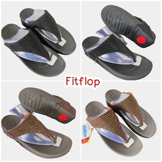 รองเท้าฟิบฟอบ Fitflop รองเท้าผู้หญิง รองเท้าเพื่อสุขภาพ แบบเรียบมีปัก *มีเก็บเงินปลายทาง💵