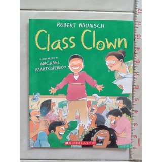 นิทานภาษาอังกฤษ มือสอง ปกอ่อน  Class Clown จัดส่งของวันจันทร์  รบกวนกดสั่งซื้อวันศุกร์-เสาร์นะคะ