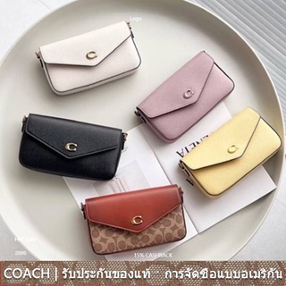 us นำเข้า⭐️ COACH C8439 C8442 C8749 ผู้หญิง กระเป๋า แฟชั่น คลาสสิก ซอง กระเป๋า เทรนด์ ไหล่เดี่ยว กระเป๋าแมสเซนเซน ลำลอง