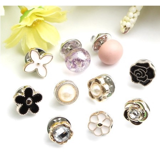 กระดุมเข็มกลัด Non-sewing brooch buttons