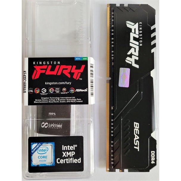 RAM DDR4 3200 8GB KINGSTON มี RGB FURY BEAST HyperX Predator APACER G.Skill KLEVV 2666 2400 2133 360