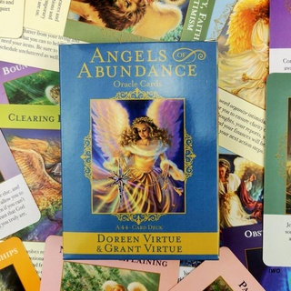 การ์ดเกมส์ Iwo Angels Of Abundance Oracle 44 Cards สําหรับครอบครัวและเพื่อนครอบครัว