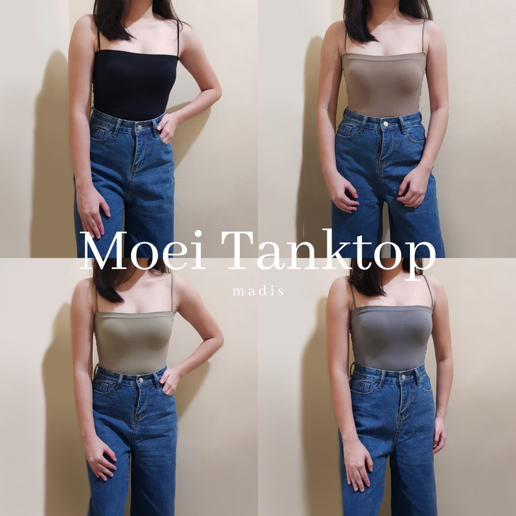 เสื้อกล้าม Moei | เสื้อกล้ามสปาเก็ตตี้ขั้นพื้นฐาน | ลักษณะพื้นฐาน