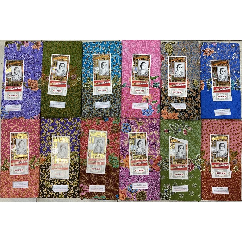 ผ้าโสร่ง ปาเต๊ะ ตราเจ้าหญิงแท้ 100% พิมพ์ 2 หน้า ขนาด 2 เมตร(เย็บแล้ว)