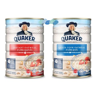 ข้าวโอ๊ต เควกเกอร์ Quaker Oatmeal 400g. 800g.