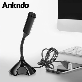 Ankndo ขาตั้งไมโครโฟนสตูดิโอ Usb พร้อมขาตั้งสําหรับแล็ปท็อป