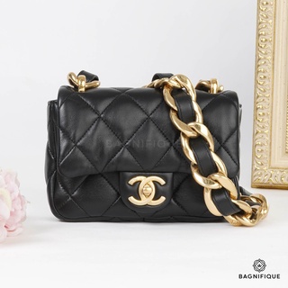 CHANEL FUNKY 7 BLACK LAMB GHW