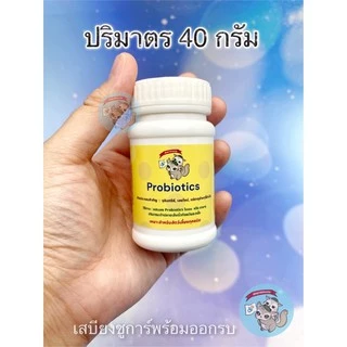 ( โพรไบโอติก ) PROBIOTICS อาหารเสริม ชนิดผง แคลเซียม วิตามิน สัตว์เล็ก สัตว์เลี้ยง ชูการ์ กระรอก ดอร์เมาส์ แฮมสเตอร์