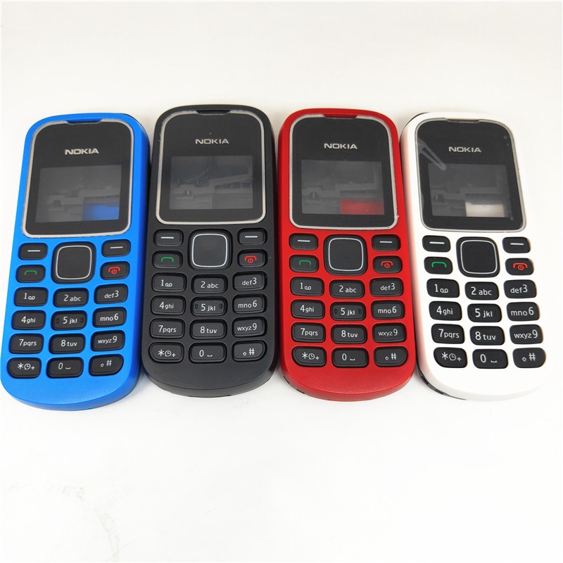 สําหรับ โนเกีย 1280 เคสครอบโทรศัพท์มือถือแบบเต็ม + ปุ่มกดภาษาอังกฤษ + โลโก้