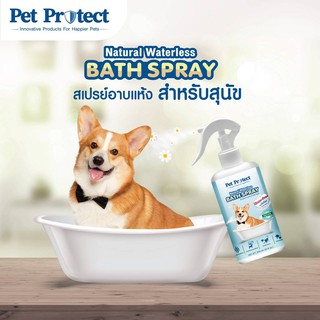 สเปรย์อาบน้ำแห้ง สุนัข หมา Natural Waterless Bath Spray  Kanimal คานิมอล Pet protect