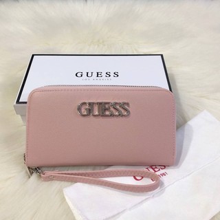 แท้💯% GUESS DRAWSTRING BUCKET BAG  กระเป๋าสตางค์ใบยาว