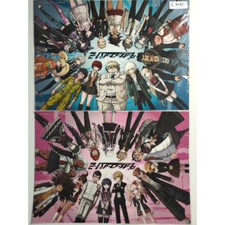 Clear Poster A3  Danganronpa1-2 set2แผ่น(29.7×42cm.)