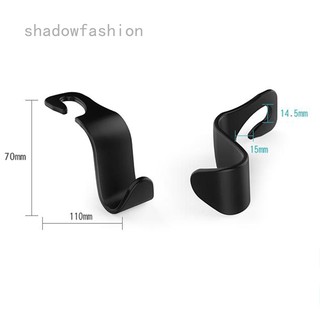 shadowfashion Universal Car Auto Back Seat Hook Hanger Bag Coat Purse Organizer Holder Black