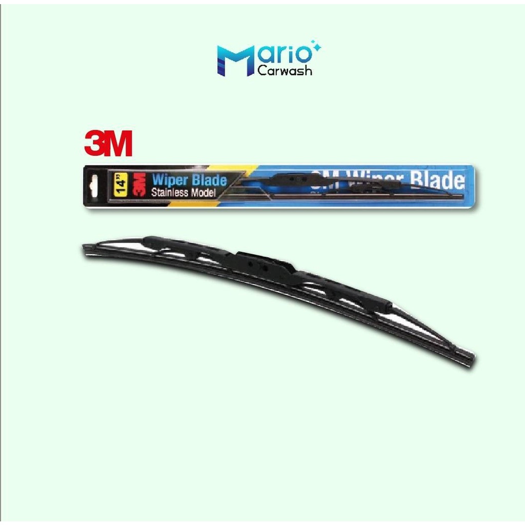 3M ใบปัดน้ำฝน รุ่นโครงสแตนเลส Wiper Blade Stainless ขนาด 14-26 นิ้ว