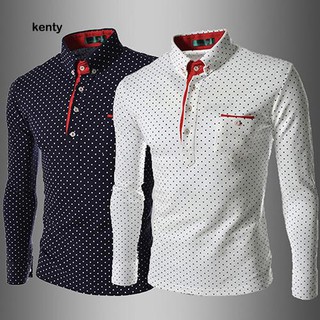 KT ★ เสื้อโปโลแขนยาวสำหรับผู้ชาย