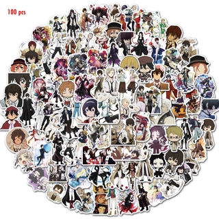 Bungo Stray Dogs สติกเกอร์กันน้ำรูปแบบที่แตกต่างกัน, 50 ชิ้น