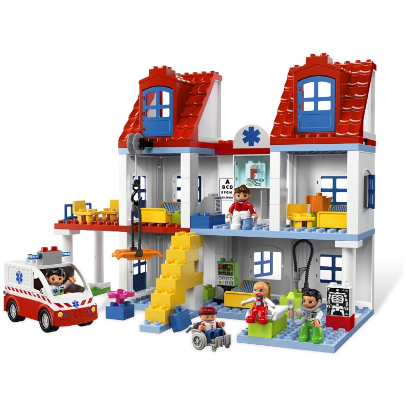 Lego Duplo 5795 : Big City Hospital เลโก้ดูโปล้ โรงพยาบาล แท้ มือ 2 *duplo มือสอง