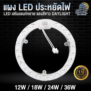 แผงไฟแม่เหล็ก แผ่นชิป แผงไฟ ไฟเพดานLED โคมไฟเพดาน ขนาด 12w/18w/24w/36w แผงไฟเพดาน LEDกลม หลอดไฟประหยัดพลังงาน แสงสีขาว