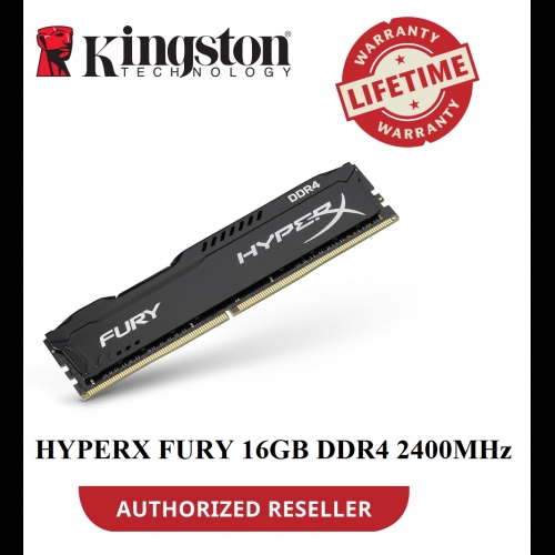 Kingston HyperX FURY 16GB 2400MHz DDR4 CL15 DIMM (HX424C15FB/16)