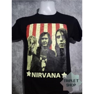 เสื้อยือคอกลมสกรีนลาย NIRVANA