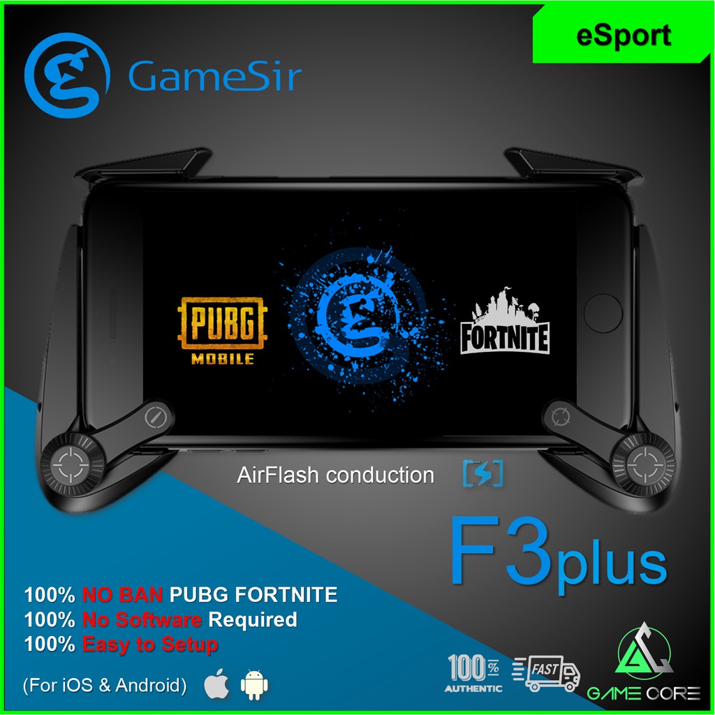 (PUBG Fortnite 100% ไม่มีแบน) GameSir F3 Plus สําหรับ iOS &amp; Android