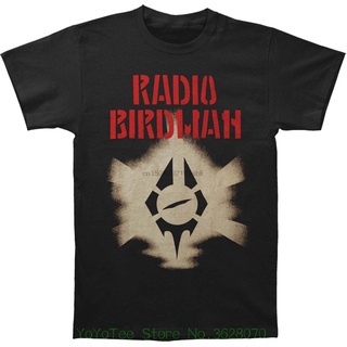 ผ้าฝ้ายคอกลมเสื้อยืดแขนสั้น คอกลม พิมพ์ลายโลโก้ Radio Birdman Tour สีดํา สําหรับผู้ชาย Xxfrom S-4XL