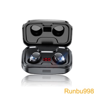 1 Pair Bluetooth-compatible V5 0 Earbuds In-ear Wireless Waterproof Sweatproof Earphones Portable Headset 9D with