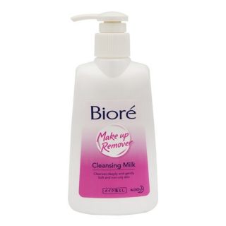 Biore Makeup Remover Cleansing Milk180ml.ราคาพิเ