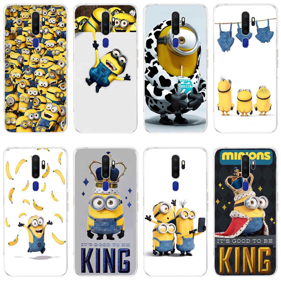 OPPO a9 a5 2020 a31 2020 a3s a5s a71 a1k a37 Case TPU Soft Silicon Protecitve Shell Phone casing Cover Minions Despicable
