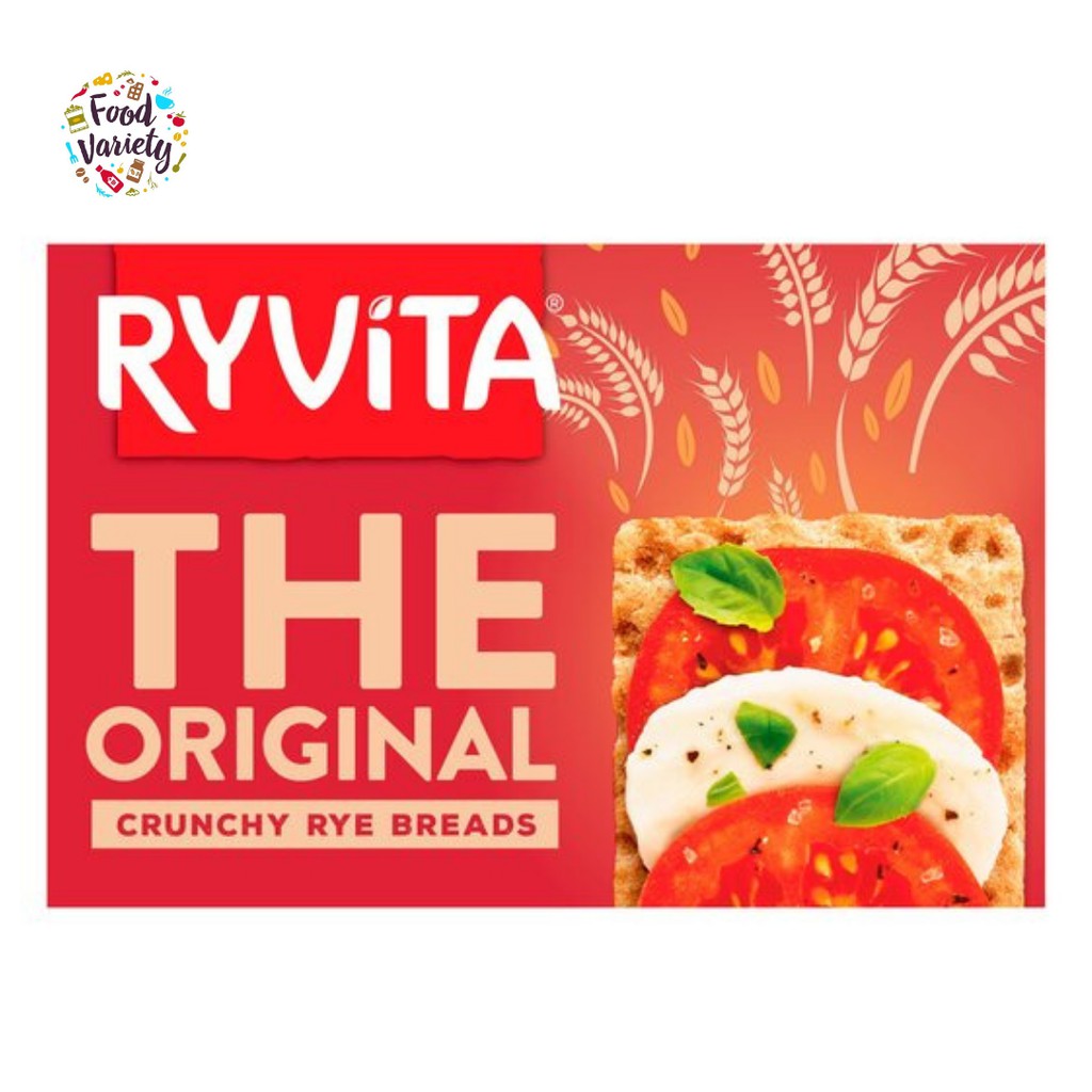 Ryvita the Original Crunchy Rye Breads 200g ไรวีต้า ขนมปังข้าวไรย์กรอบสูตรดั้งเดิม 200 กรัม