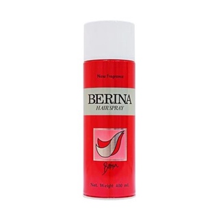 Berina Hair Spray New Fragrance สเปรย์ฝุ่น เบอริน่า 400ml. จัดแต่งทรงผมให้อยู่ทรงได้นานตลอดวัน 030019