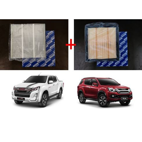 ซื้อคู่คุ้มกว่า กรองอากาศ+กรองแอร์ อีซูซุดีแมคซ์ มิว-เอ็กซ์ All NEW Isuzu D-max Mu-X 1.9/2.5 ปี 2012