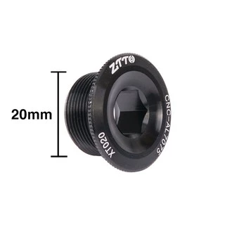 ZITTO สกรูปิดขาจานอลูมิเนียม CNC AL-7075 Crank Arm Bolt M20*10mm Crankset Screw for Shimano