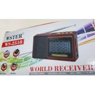 วิทยุ AM/FM พกพา WORLD RECEIVER WSTER WS-2518/2291