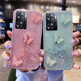 ใหม่ เคสโทรศัพท์มือถือแบบนิ่ม TPU ลายผีเสื้อ สําหรับ OPPO A57 4G 2022 A77S A77 5G A57 4G 2022