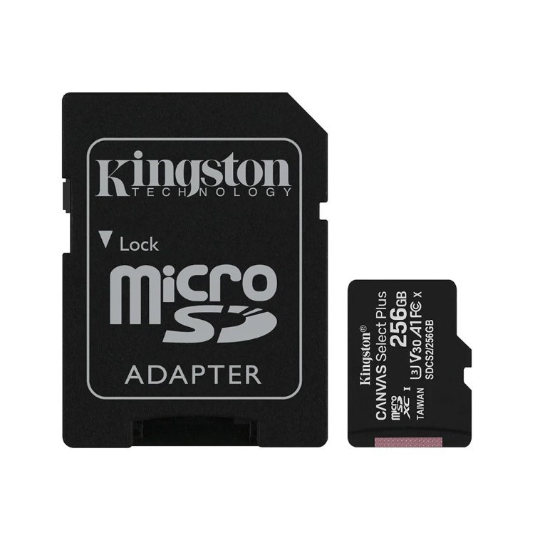 ☃☄▣KINGSTON 256 GB MICRO SD CARD (ไมโครเอสดีการ์ด)  CANVAS SELECT PLUS (SDCS2/256GB)