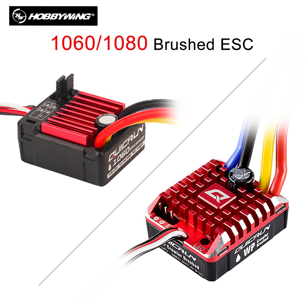 แปรง กันน้ํา 1625 25A ESC HobbyWing QuicRun 1060 60A ESC 1080 G2 80A ESC สําหรับรถไต่หินบังคับ TRX4 