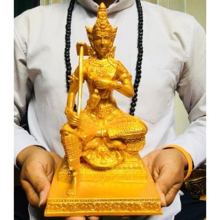 พระวิศณุกรรรม สีน้ำทอง หน้าตัก5นิ้ว สูง25ซม.ผ่านพิธีปลุกเสกแล้ว เทวดาแห่งการช่างทุกแขนง