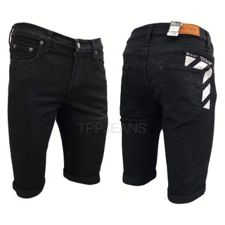 Micro Jeans Black Denim กางเกงยีนส์ดำชาย ผ้ายืด ใส่สบาย เป้าซิป งานตัดเย็บสกรีนอย่างดี Size 28-36