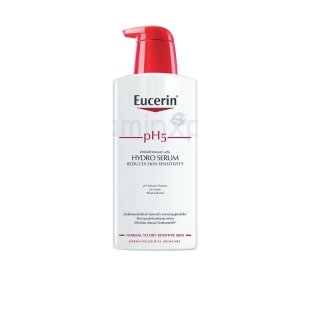 Exp 03/25 Eucerin hydro serum 400 ml ยูเซอริน พีเอช5 ไฮโดร ซีรั่ม ผลิตภัณฑ์บำรุงผิวกาย สำหรับผิวบอบบาง lotion 1 ขวด